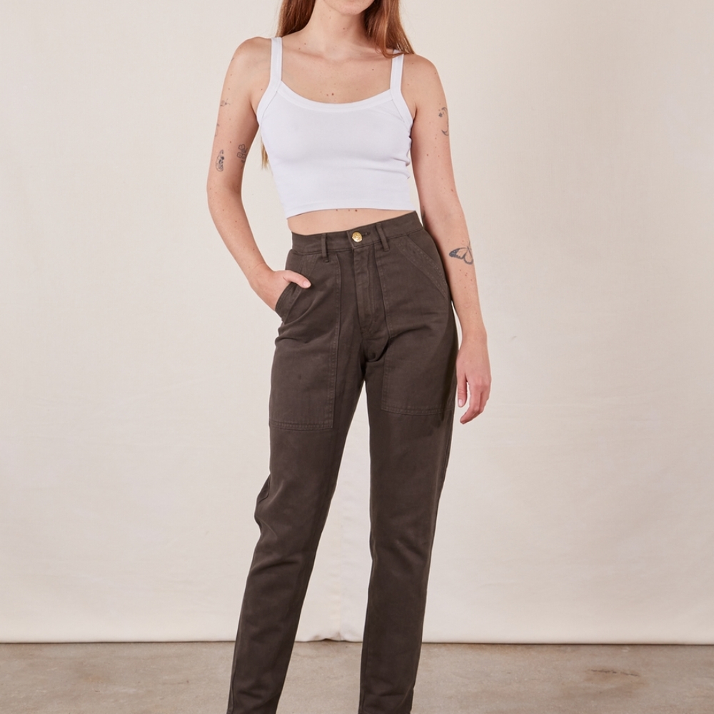 Big Bud Press Pencil Pants - M - Espresso Brown